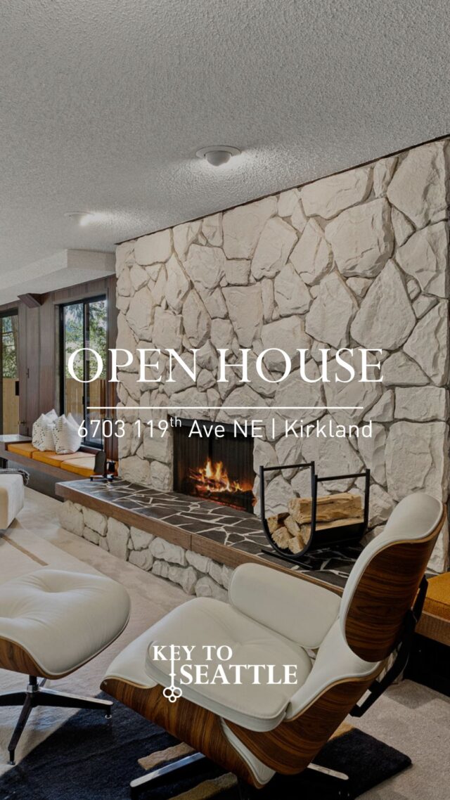 JUST LISTED IN BRIDLE TRAILS
REFRESHED PARK-SIDE TREASURE

6703 119TH Ave NE | Kirkland, WA  09033
Offered at $1,400,000
 
OPEN HOUSE EVENTS:
Saturday, January 17th - 1:00 – 4:00 pm
Sunday, January 18th - 1:00 – 4:00 pm
 
It all comes together in this lovely, refreshed Bridle Trails home. Situated on an extra large lot, peacefully set against Taylor Fields with paths that connect to Bridal Trails State Park.

New luxury vinyl plank flooring, wall-to-wall carpeting & paint throughout.
Lofted ceilings in living and dining with lovely exposed beam and statement, brick wood burning fireplace with cozy hearth.

Kitchen has new quartz counters with new undermount sink and faucet set on cherry cabinets with lots of natural light. Informal dining area is spacious, and could be a play area or sweet family room.

Three bedrooms on the main, with updated ensuite bath in primary. Downstairs has spacious, cool vibes rec room, additional bedroom and office with new carpeting and updated 3/4 bath. Slider out to the patio from rec room.

New exterior paint and deck treads. Just 3 min to I-405 with easy commute to Downtown Kirkland, Bellevue, Bothell, Redmond and Seattle. Lake Washington Schools. Don't miss this beautiful home!

If you are interested in this listing please contact us:
 
BROKERS, Keller Williams Greater Seattle:
Kris Murphy, Kris@KeyToSeattle.com, (206) 380-5287
Jenifer Bitzer, Jenifer.Bitzer@kw.com, (206) 310-3695

Visit our website:
https://keytoseattle.com

#keytoseattle #KirklandLiving #SeattleRealEstate #EastsideLiving #KirklandHomes #LuxuryHomes #MidCenturyModern #MidCentury #KirklandWA #LakeWashingtonLife #EastsideRealEstate #LiveinKirkland #WalkableNeighborhood #HomeForSale #modernliving #LuxuryHomeSales #SeattleSuburbs #MoveInReady #PrivateYard #CulDeSacLiving #RelocatingToSeattle #LiveKirkland #PNWLife #KirklandLifestyle #curbedseattle #KirklandLifestyle #EastsideWA #KirklandTownship