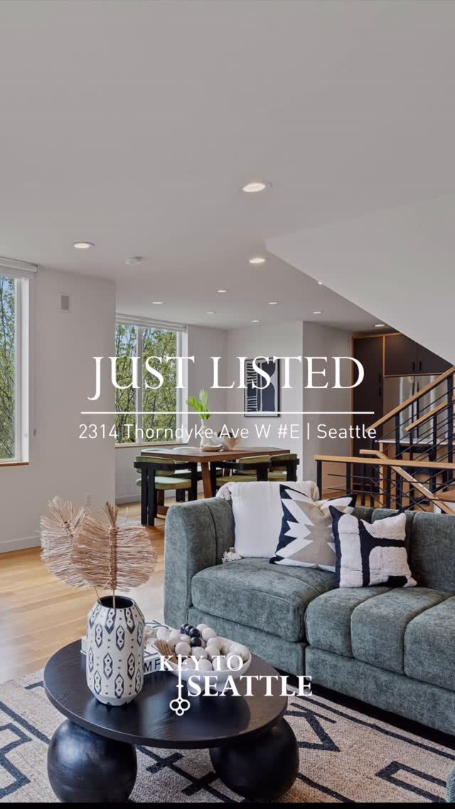 JUST LISTED

MAGNOLIA – LIVE AMONGST THE TREETOPS IN STYLE
2314 Thorndyke Ave W #E    Seattle, WA  98199
3 Bedrooms, 2 bathrooms, 1958 Square Feet
Offered at $950,000
 
OPEN HOUSE EVENTS:
 
Saturday, April 18th and Sunday, April 19th
 1:00 – 4:00 pm
 
Beautifully crafted townhome overlooking greenbelt and sharing only 1 wall. Spacious eat-in chef’s kitchen features Belmont cabinetry, GE Profile appliances and a thoughtful modern design.  Dining room perched over greenbelt gives it a treehouse effect.

Living room centers around gas fireplace with rift sawn oak and black steel design. Entire 3rd level is a sumptuous primary suite with luxurious bathroom featuring a wet room with soaking tub and rain shower as well as a huge walk-in closet with extensive built-ins.

First floor has a second primary suite and additional bedroom/office with second exterior entry from private parking spot with E/V charging. Enjoy nearby Magnolia village eateries and an easy commute to downtown Seattle.  Discovery Park, Magnolia Bluff and Ballard Locks nearby.

For more information please contact us at:

BROKERS, Keller Williams Greater Seattle:
Kris Murphy, Kris@KeyToSeattle.com, (206) 380-5287
Jenifer Bitzer, Jenifer.Bitzer@kw.com, (206) 310-3695
 
See our listings: https://keytoseattle.com
 
#MagnoliaSeattle #SeattleRealEstate #SeattleHomes #MagnoliaLiving #SeattleTownhome #JustListedSeattle #OpenHouseSeattle #SeattleOpenHouse #LuxuryTownhome #ModernLiving #PNWRealEstate #SeattleListings #HomeForSaleSeattle #SeattleLife #LiveInSeattle #SeattleViews #GreenbeltLiving #TreehouseLiving #UrbanRetreat #ChefKitchen #PrimarySuiteGoals #WalkInCloset #EVCharging #SeattleLifestyle #BallardLocks #DiscoveryPark #MagnoliaVillage