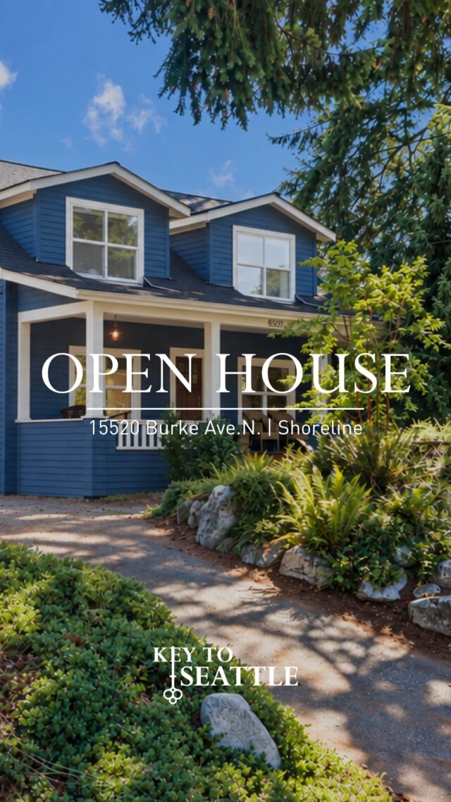 JUST LISTED | SHORELINE  15520 Burke Ave. N., Shoreline
Offered at $945,000  OPEN HOUSE: SATURDAY & SUNDAY 1:00 - 4:00

Charming 1925 Shoreline home blends farmhouse-style character with modern updates, featuring oak floors, a gas fireplace, remodeled bathrooms, primary suite and an updated kitchen with vaulted ceilings and quartz counters. The spacious property offers a covered front porch, new composite deck, large private backyard with mature trees, native gardens, raised beds, grassy areas and a stone patio. Ideally located near light rail, I-5, Hwy 99, and public & private schools.

BROKERS, Keller Williams Greater Seattle:
Kris Murphy, Kris@KeyToSeattle.com, (206) 380-5287
Jenifer Bitzer, Jenifer.Bitzer@kw.com, (206) 310-3695

Checkout our listings at https://keytoseattle.com.